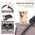 Foldable Dog Stroller Portable Dog Buggy 4 Wheel Pet Stroller Pushchair Travel Carriage Stroller Cart with Fashion  bag