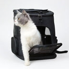Pet Carrier Backpack Expandable for Cats Dogs Under 18 LB | Breathable Mesh Cat Backpack Carrier Bag | Foldable Dog Backpack