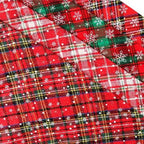 Dog Bandanas Large Pet Scarf Christmas Snow Print Dog Cotton Plaid WashableBow Ties Collar Cat Dog Scarf Large Accessories