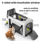 2-in-1 Small Pet Stroller + Pet Backpack for Dogs and Cats Small Pet Stroller for Going Out Lightweight and Foldable pet carrier