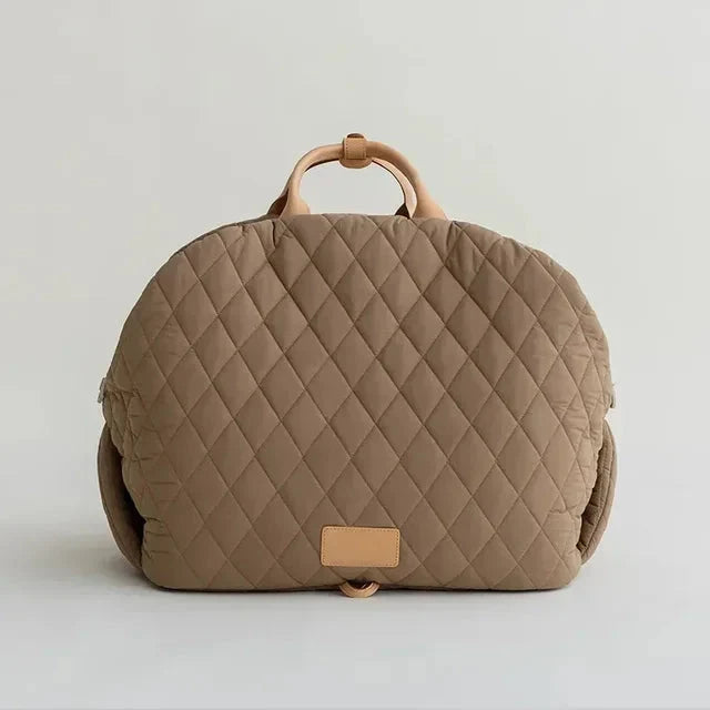 The Verona Luxe Carrier - Quilted Designer Pet Tote-