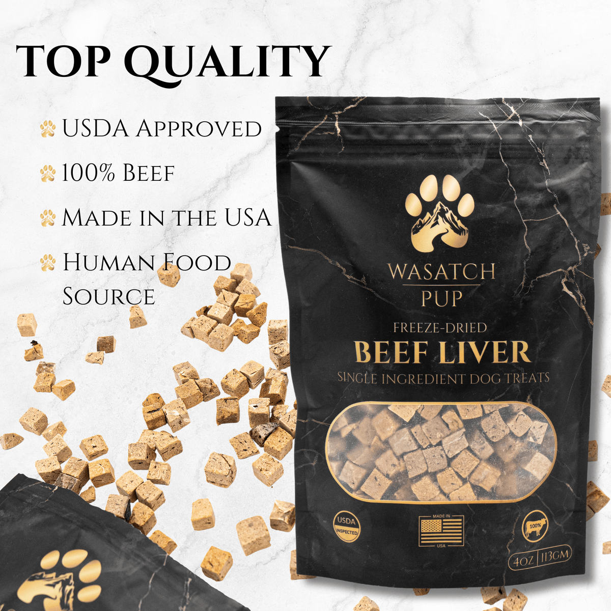 Freeze-Dried Beef Liver Dog Treats