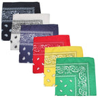 10 Pack Mechaly Dog Bandana Neck Scarf Paisley Polyester Bandanas - Any Pets
