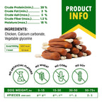 Calcium Bones for Dogs Chicken-Wrapped Rawhide-Free Chews