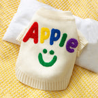 Small Dog Sweaters Knitted Pet Warm Colorful Letter Embroidery Dog Sweatshirt Winter Clothes Kitten Puppy Sweater Doggy Apparel Costumes