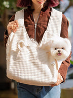 Comfortable Quilted Pet Carrier Sling Bag