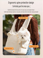 Comfortable Quilted Pet Carrier Sling Bag