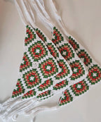 3-in-1 Crochet Granny Square Bandana – Handmade Headband, Pet Collar &Mom Neck Scarf | Colorful Boho Accessory | Retro Crochet Gift