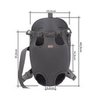 Lepus Space Front Pet Carrier Breathable Mesh Black Medium