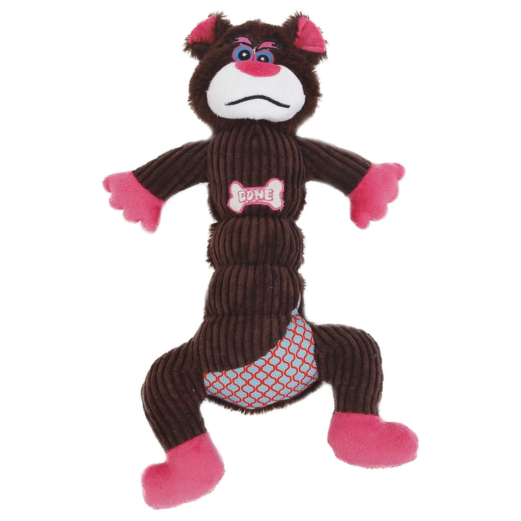 Pet Life ® 'Cuddle Plush' Mesh and Plush Squeaking Dog Toy