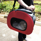Pet Life ® 'Final Destination' Airline Approved 2-in-1 Tough-Shell Wheeled Collapsible Travel Fashion Pet Dog Carrier Crate