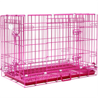 24-42" Pink Wire Dog Crate RED24-42