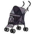 Royalist DTC-801 Foldable Pet Stroller for Cats and Dogs - Grey