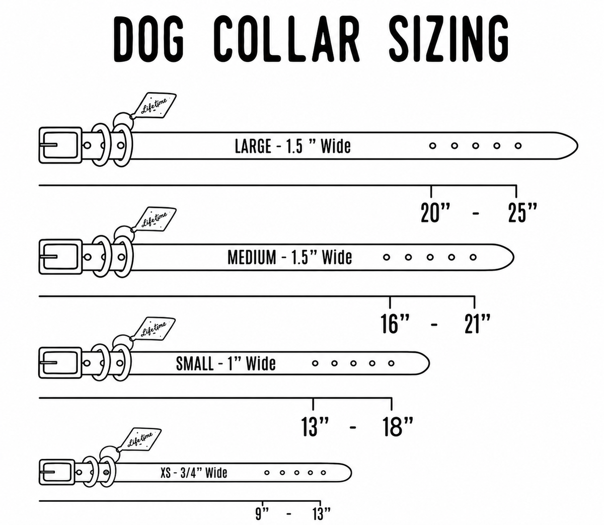 Leather Dog Collar - Classic