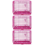 24-42" Pink Wire Dog Crate RED24-42